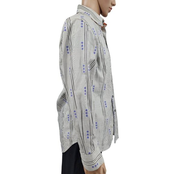 Robert Graham Cotton/Silk Accent Button-Up Shirt, Men's Large - Picture 2 of 12